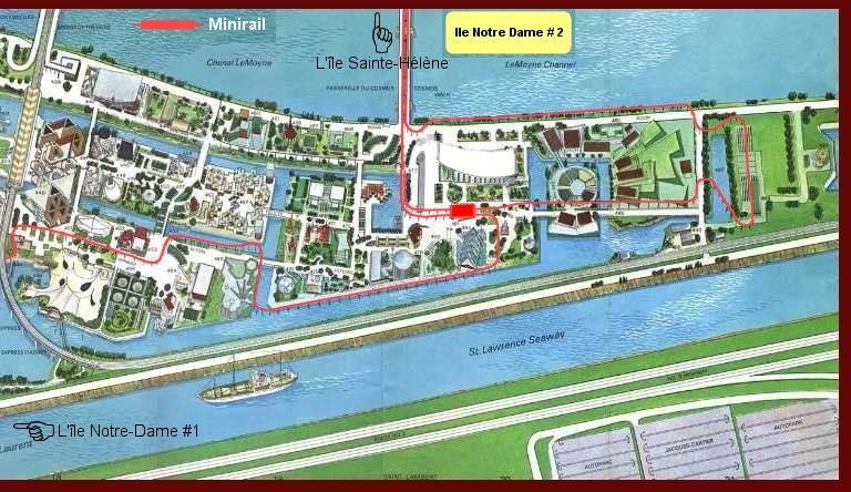 Expo 67 3D map 2 of " Notre Dame Island